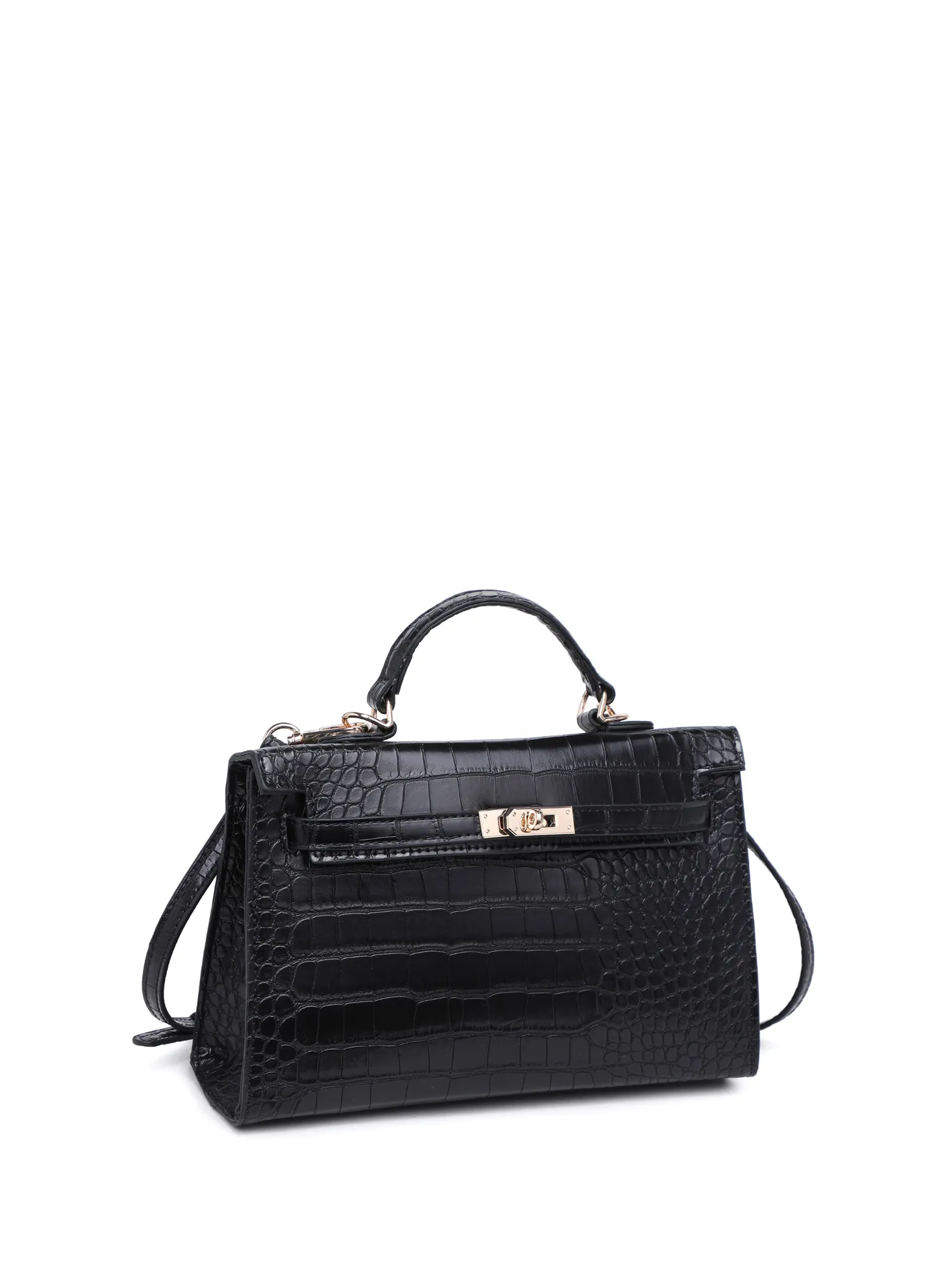 Croc Top-Handle Bag - Urban Expressions