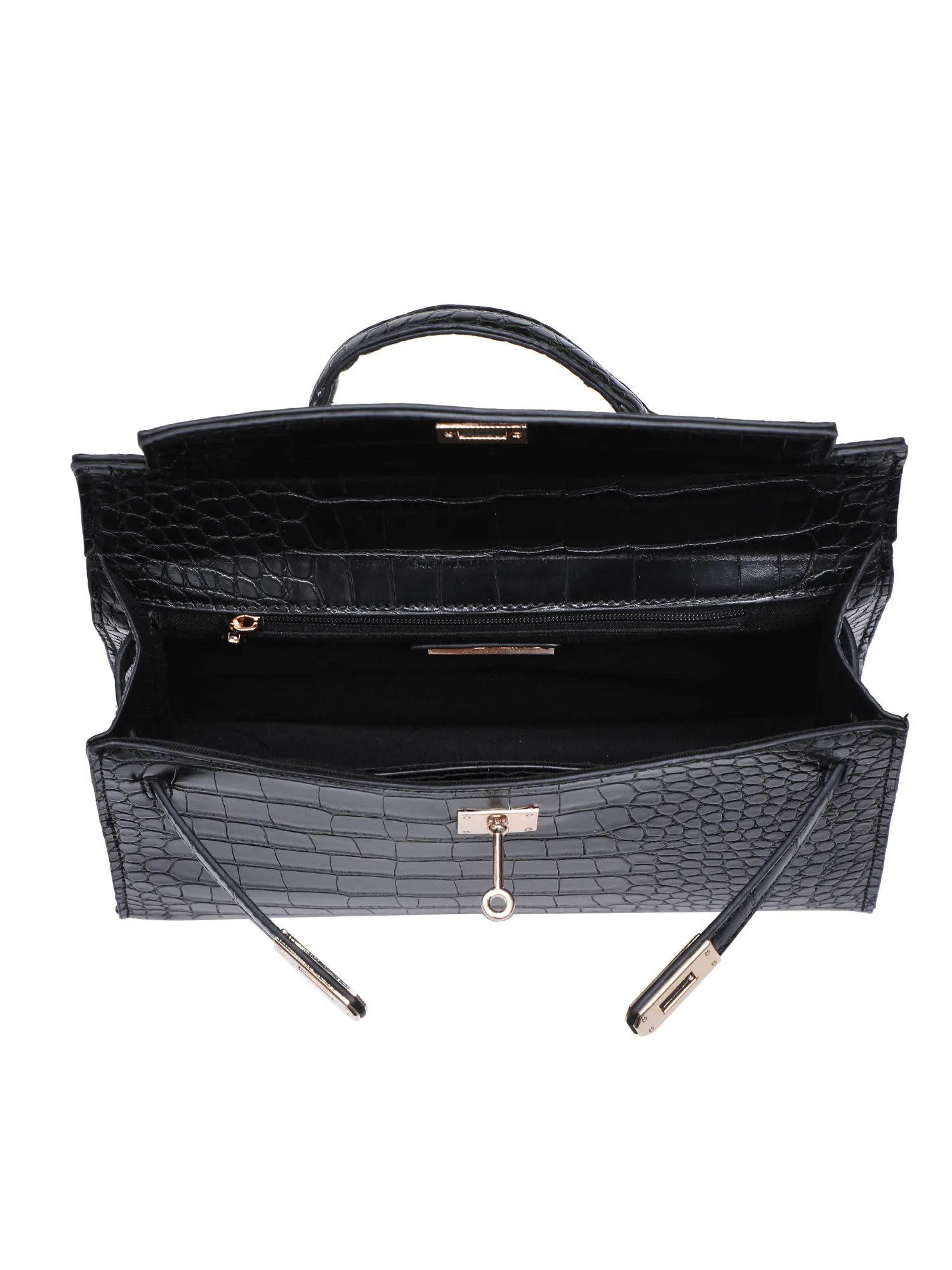 Croc Top-Handle Bag - Urban Expressions