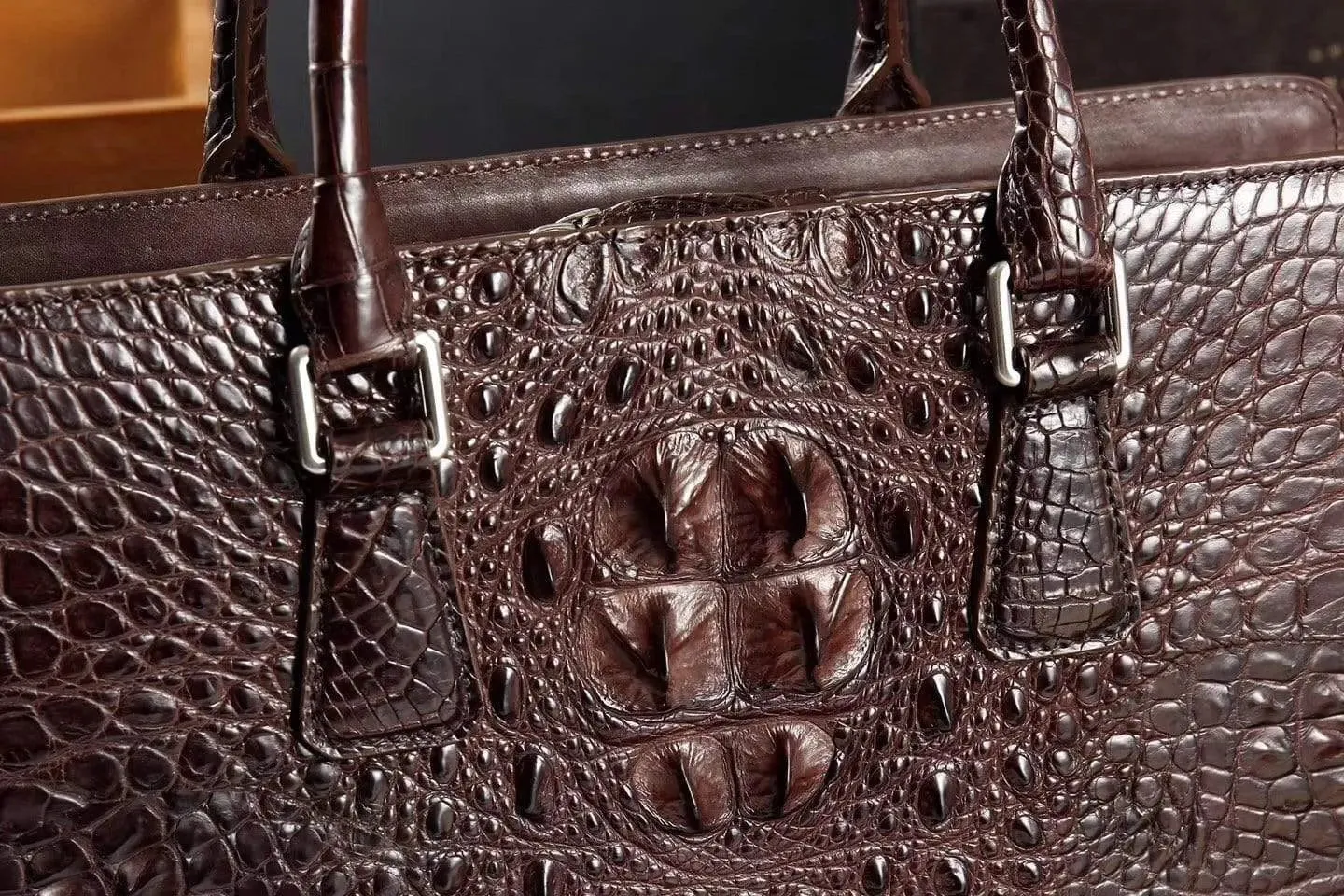 Crocodile Leather Briefcase