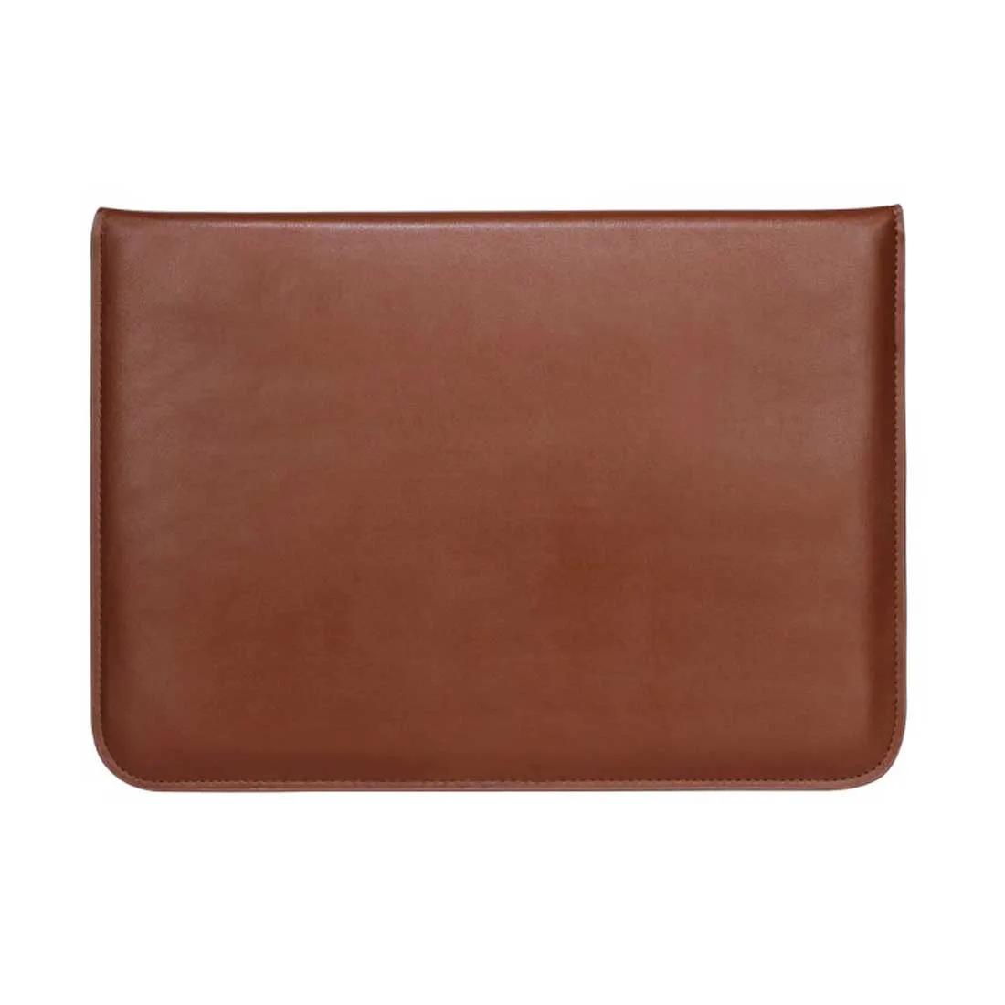 Custom Made Leather Laptop Sleeve - Add Your Initial Crown Leaves