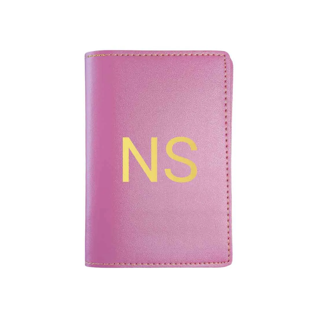 Custom Passport Wallet Vegan Leather for Men & Women - Initials