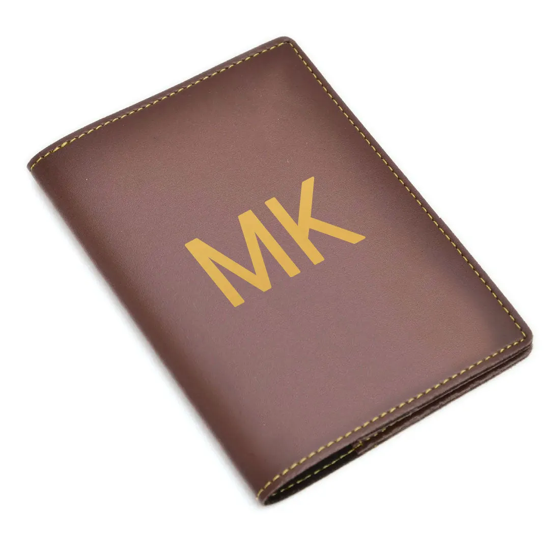 Custom Passport Wallet Vegan Leather for Men & Women - Initials