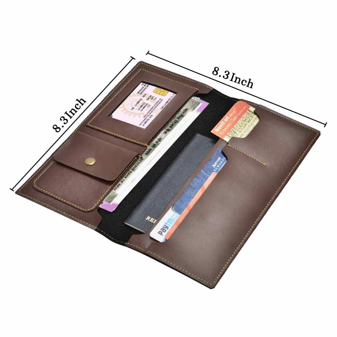 Customized Passport Case Leather Travel Organizer for Men - Add Name