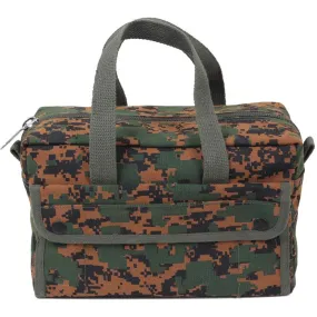 Digital Woodland Camouflage - Military GI Style Mechanics Tool Bag - Cotton Canvas