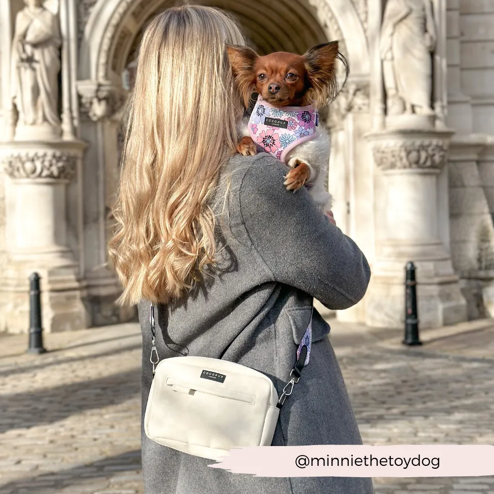 Dog Walking Oyster White Bag Bundle - Pastel Flowers