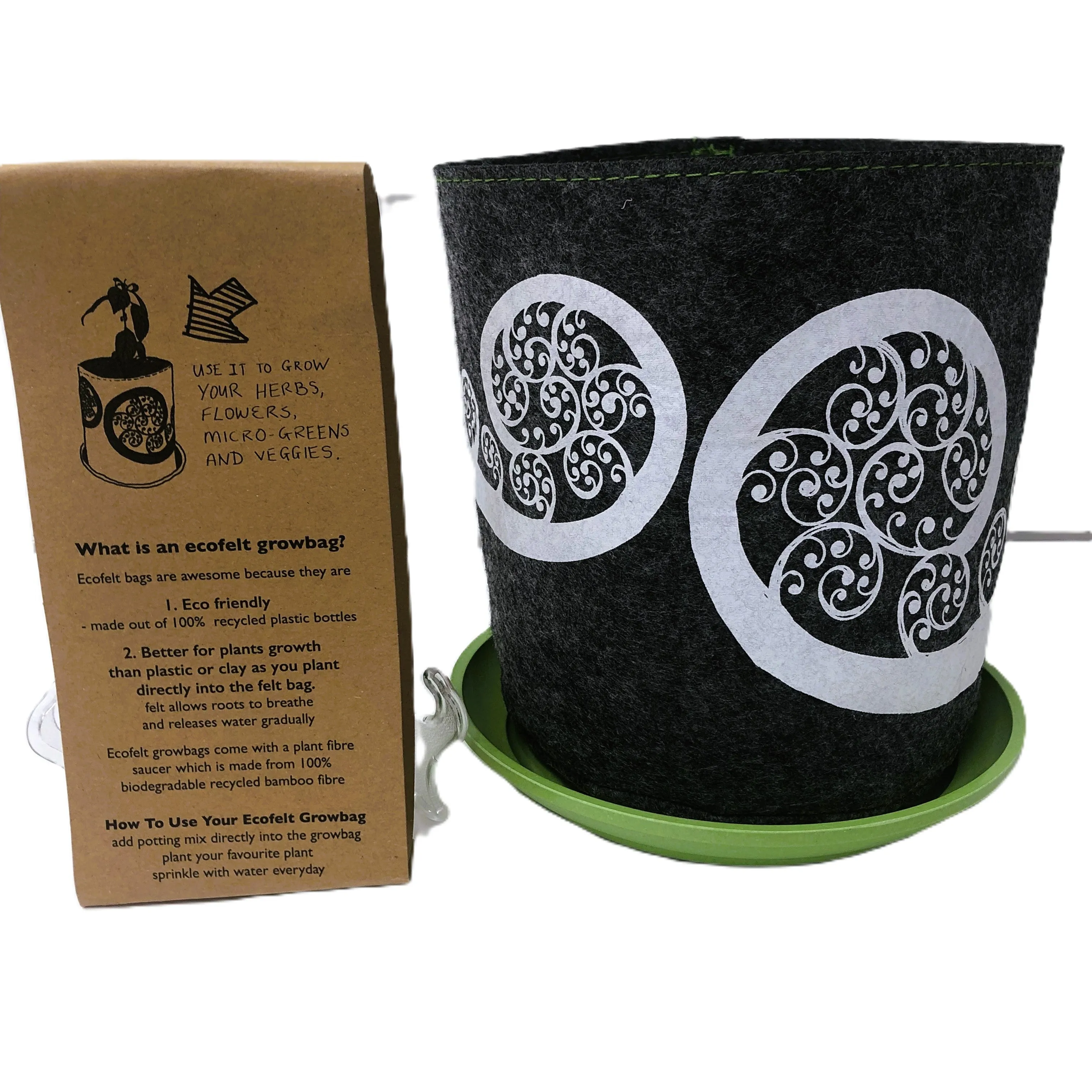 Eco Felt Grow Bag