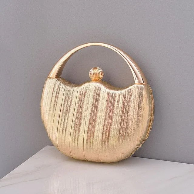 Elegant Round Shoulder Luxury Wedding Women Clutch