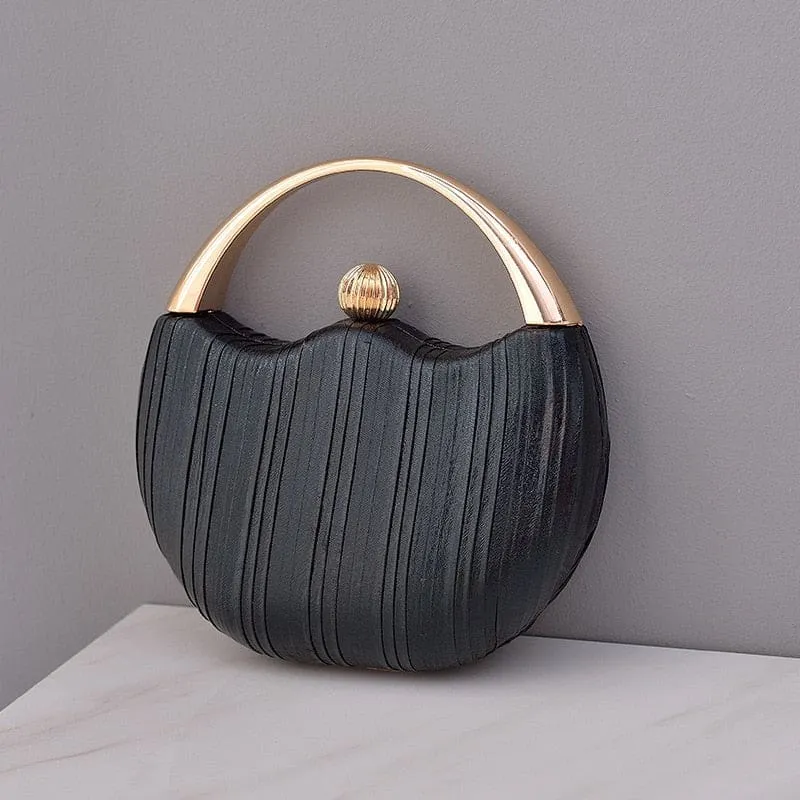 Elegant Round Shoulder Luxury Wedding Women Clutch