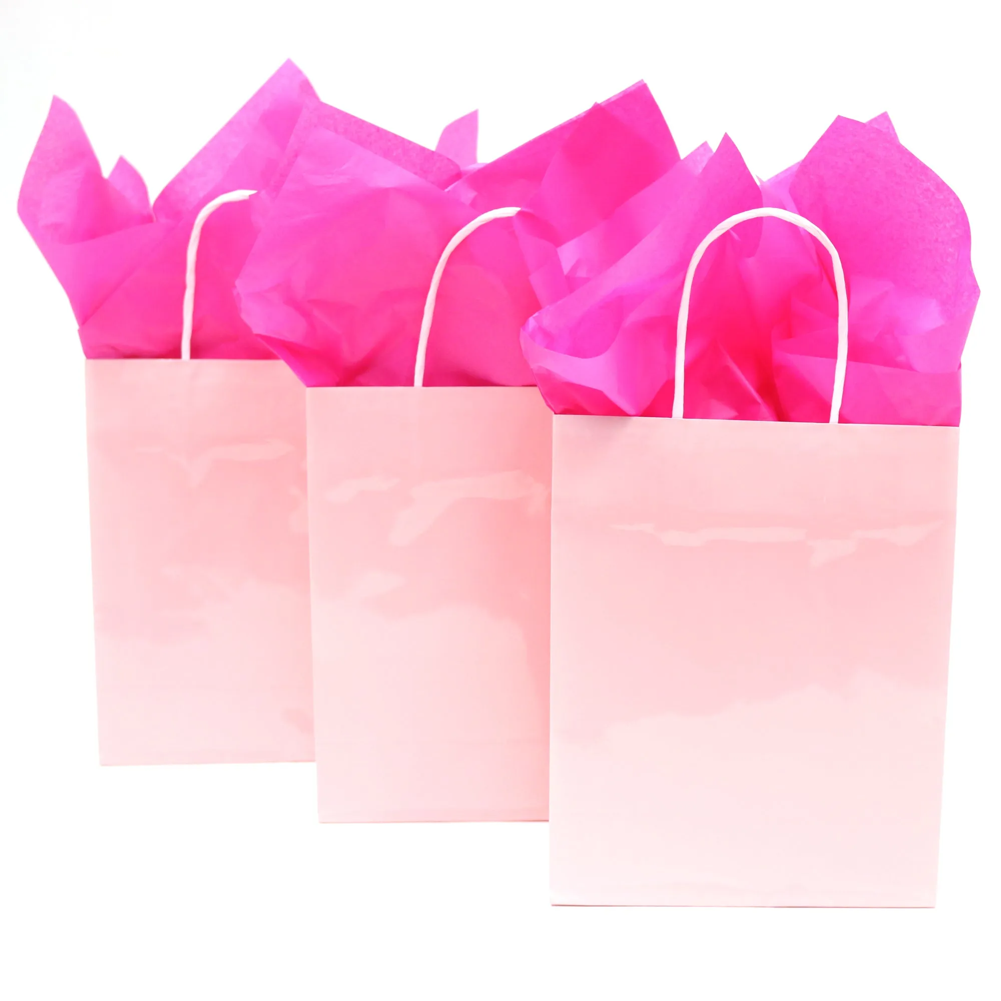 Euro Medium Pastel Pink Gift Bag