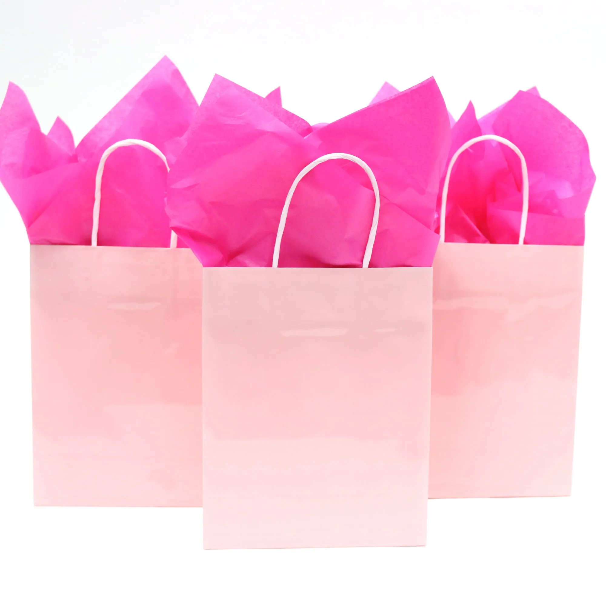 Euro Medium Pastel Pink Gift Bag