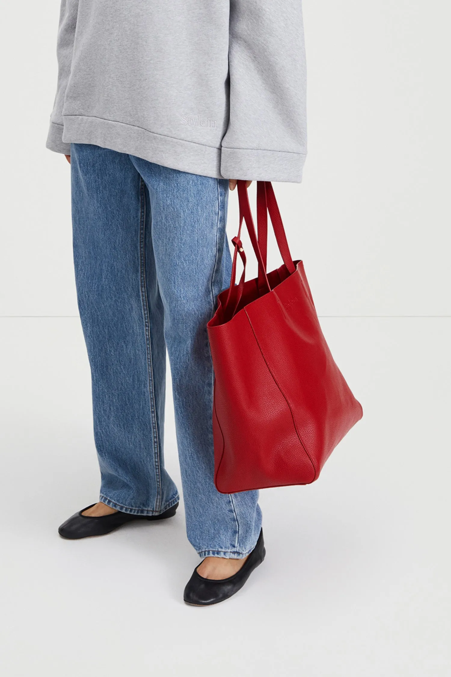 EVERYDAY SHOPPER - YACHT BAG RED STRUCTURED