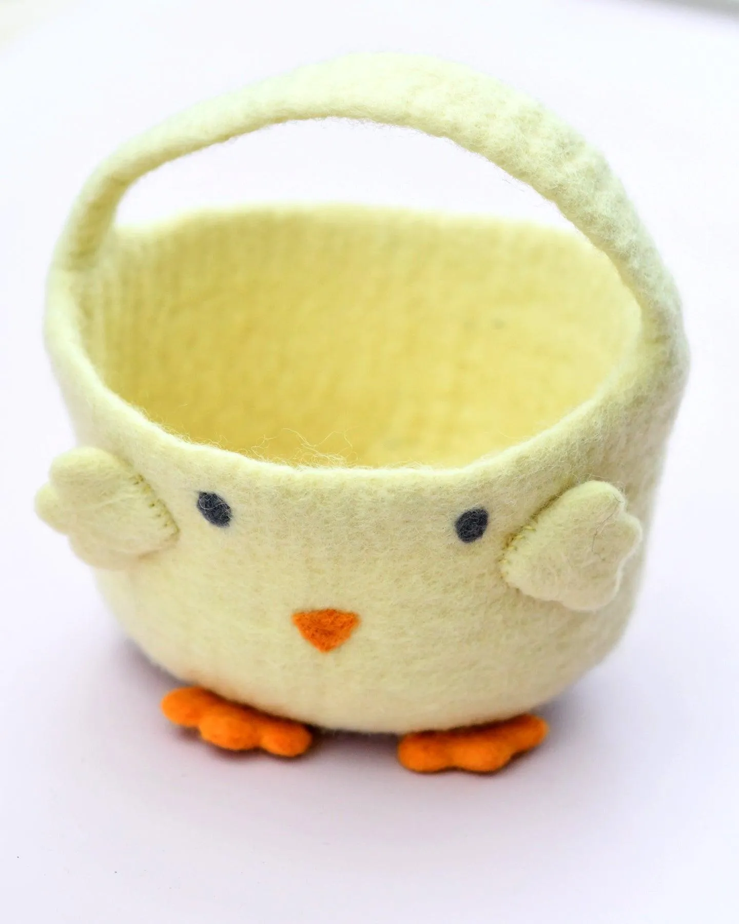 Felt Easter Egg Hunt Basket (Yellow Chick)