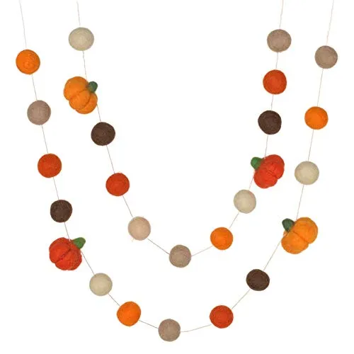 Felt Pumpkin Garland- PICK YOUR COLORS