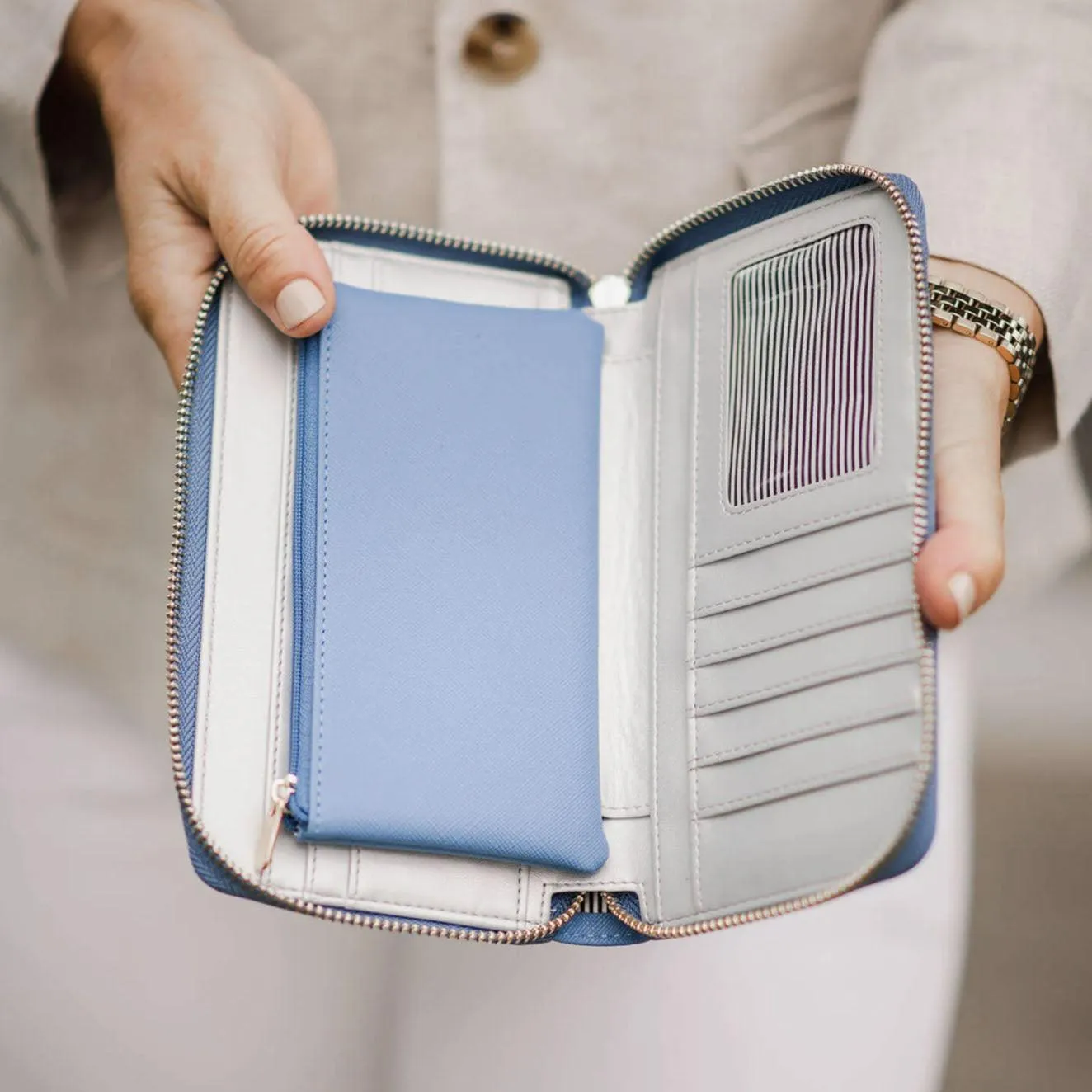 Florence Wallet | Cornflower Blue