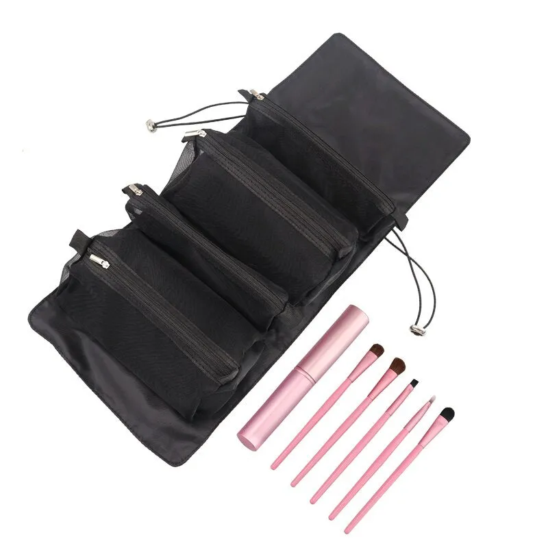 Foldable Detachable Mesh Cosmetic Travel Bag