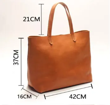 Genuine Leather Tote Bag for Women Single Shoulder Bag, Durable Handbag Birthday Gift for Her