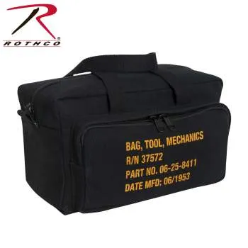 G.I. Type Zipper Pocket Mechanics Tool Bag With Military Stencil