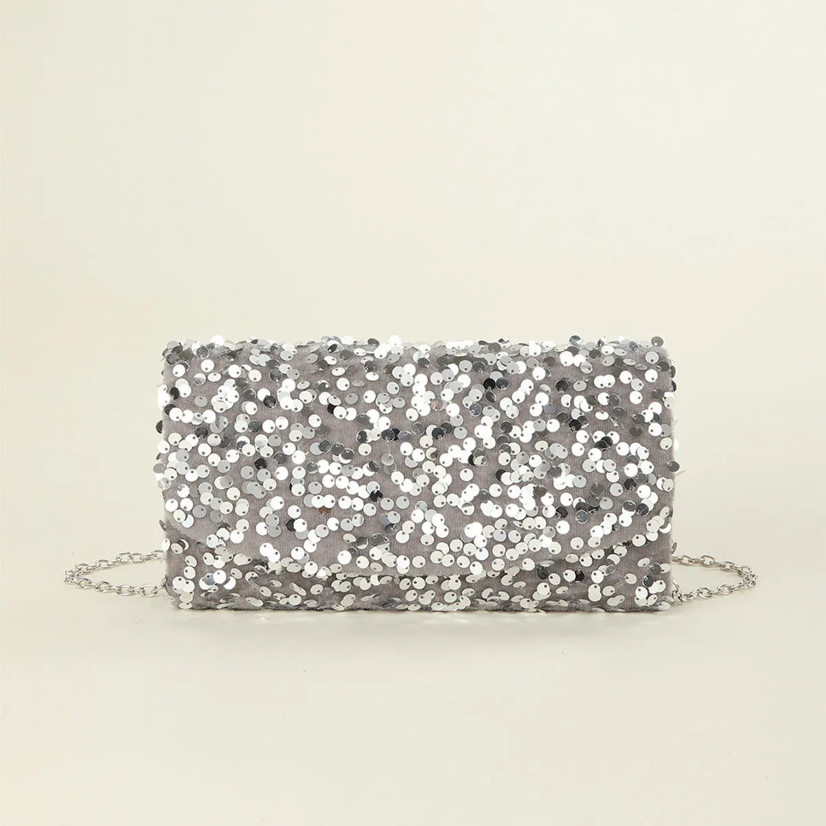 Glittering Sequins Chain Party Dinner Bag | Sparkling Evening Statement