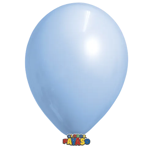 Globos Payaso 9in Balloon Pastel Light Blue 50ct