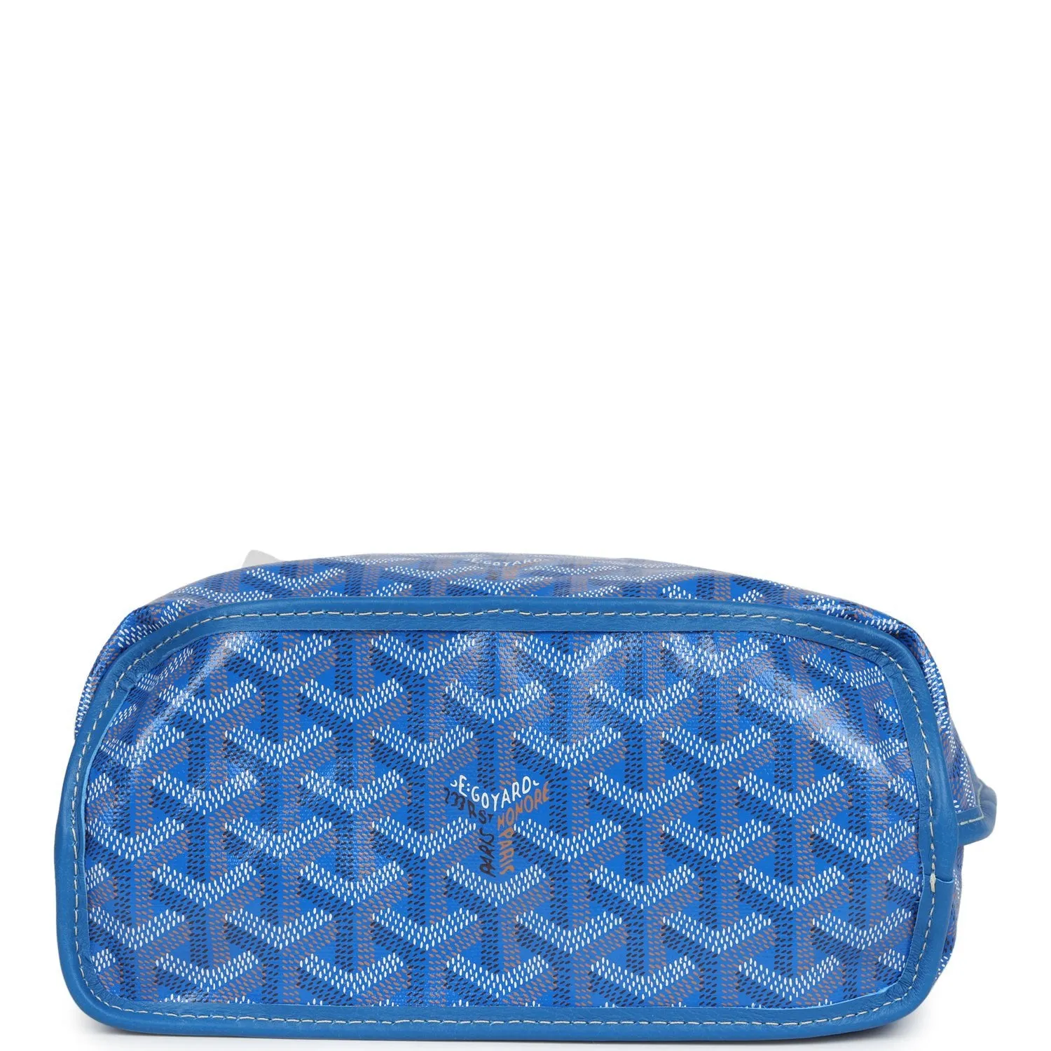 Goyard Goyardine Anjou Sky Blue Mini Bag Palladium Hardware