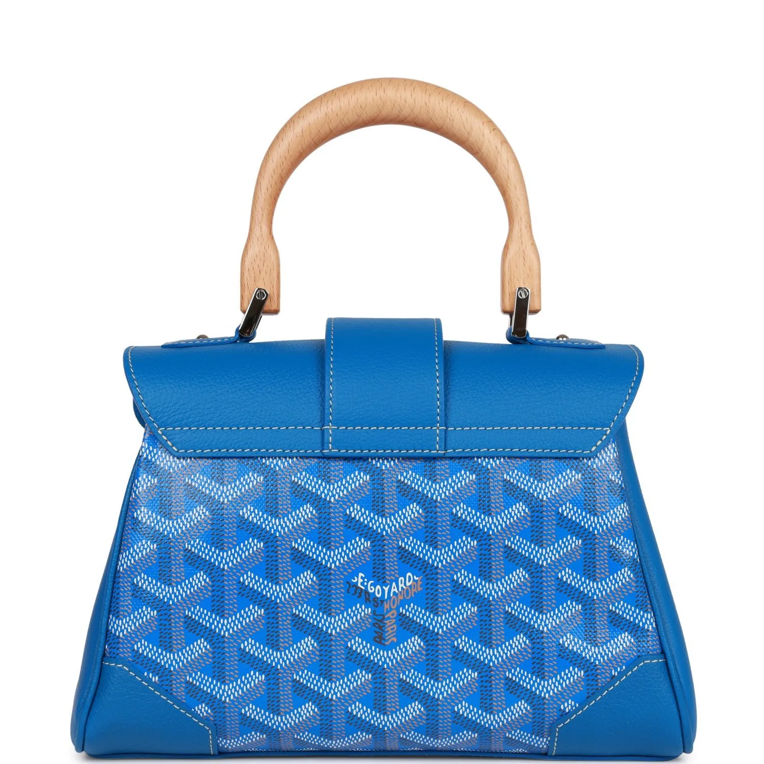 Goyard Saigon Souple Mini Bag Sky Blue Goyardine Palladium Hardware