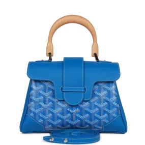 Goyard Saigon Souple Mini Bag Sky Blue Goyardine Palladium Hardware