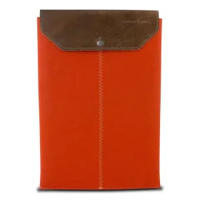 Graf & Lantz Felt Sleeve with Leather Flap for 13 MacBook Pro - Orange