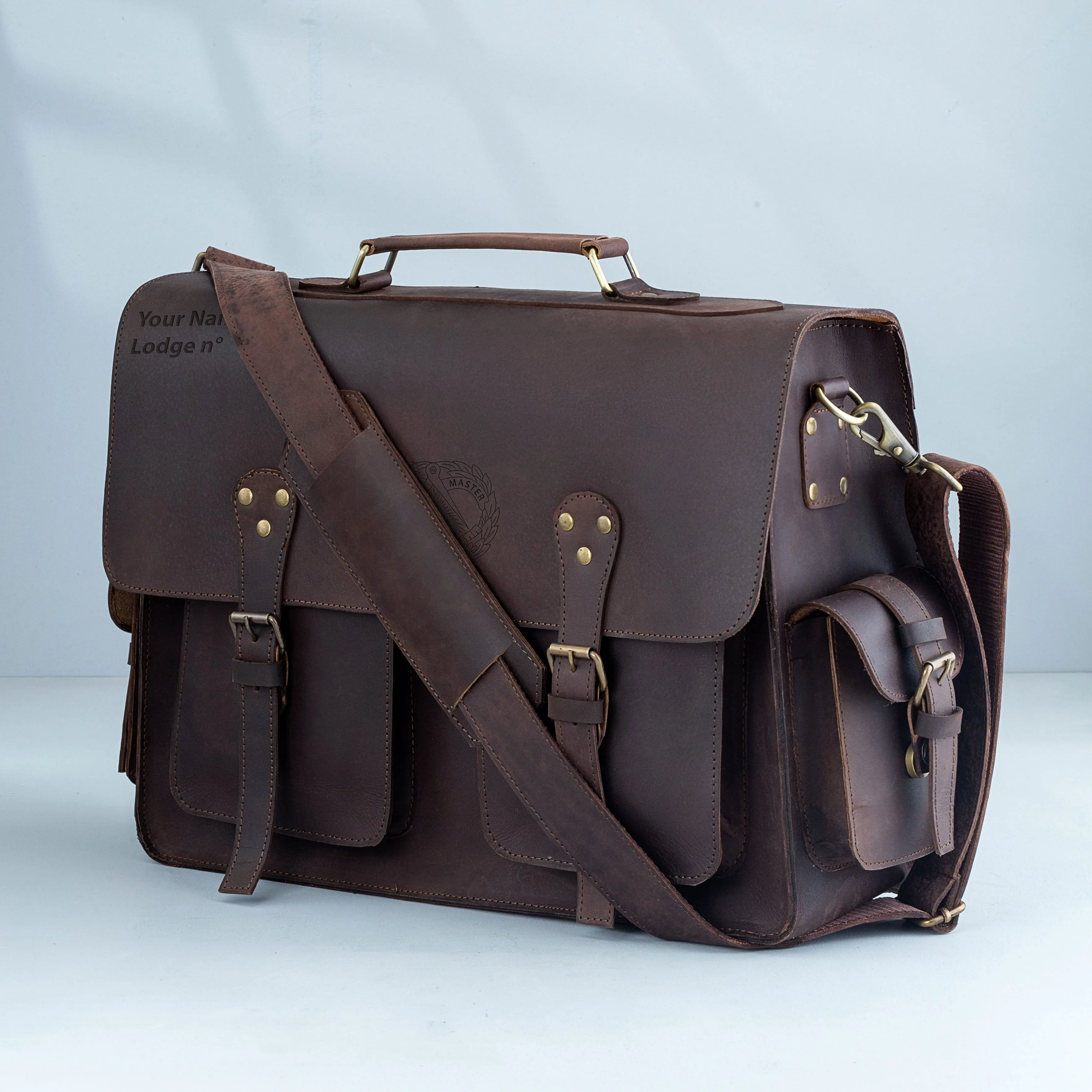 Grand Master Briefcase - Handmade Leather