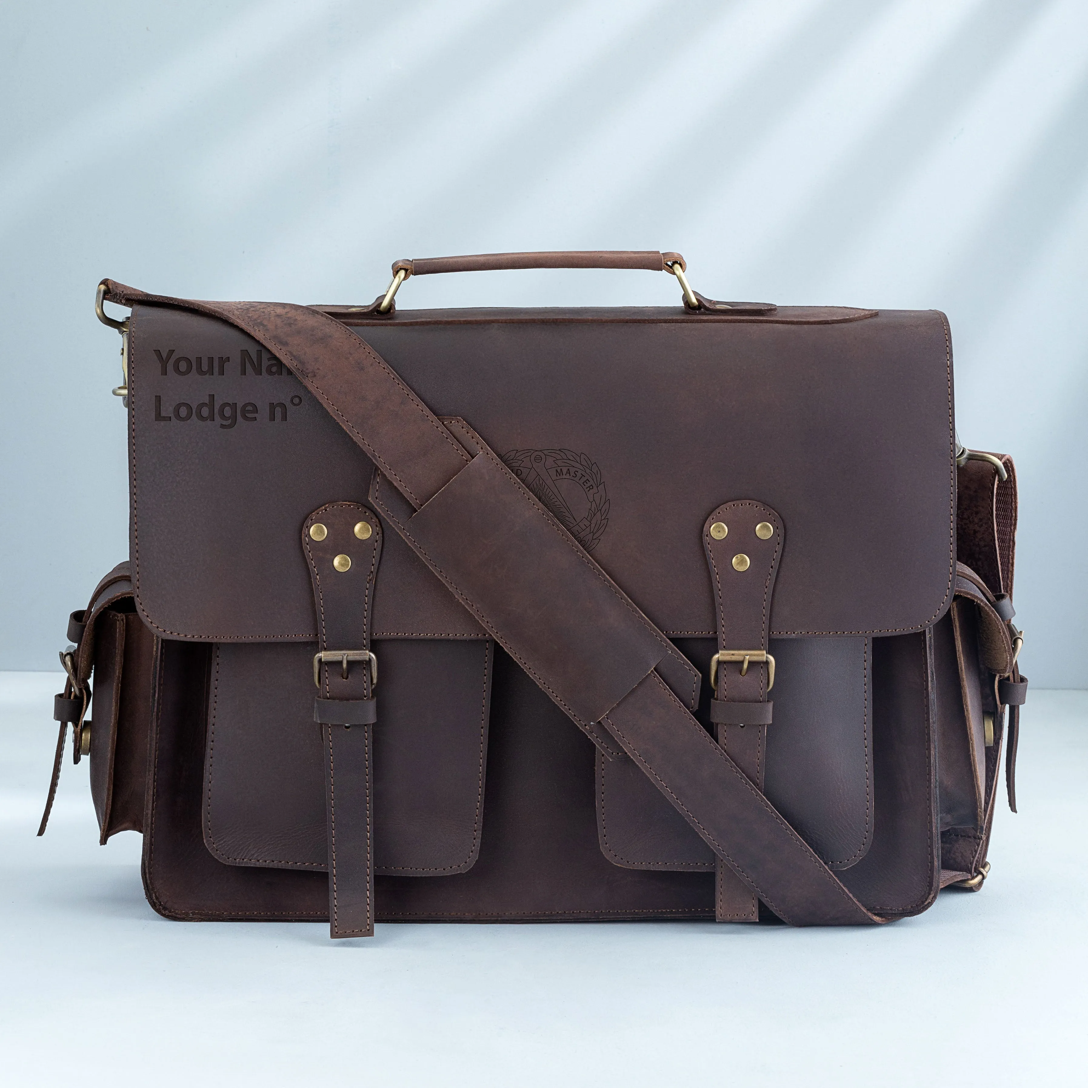 Grand Master Briefcase - Handmade Leather