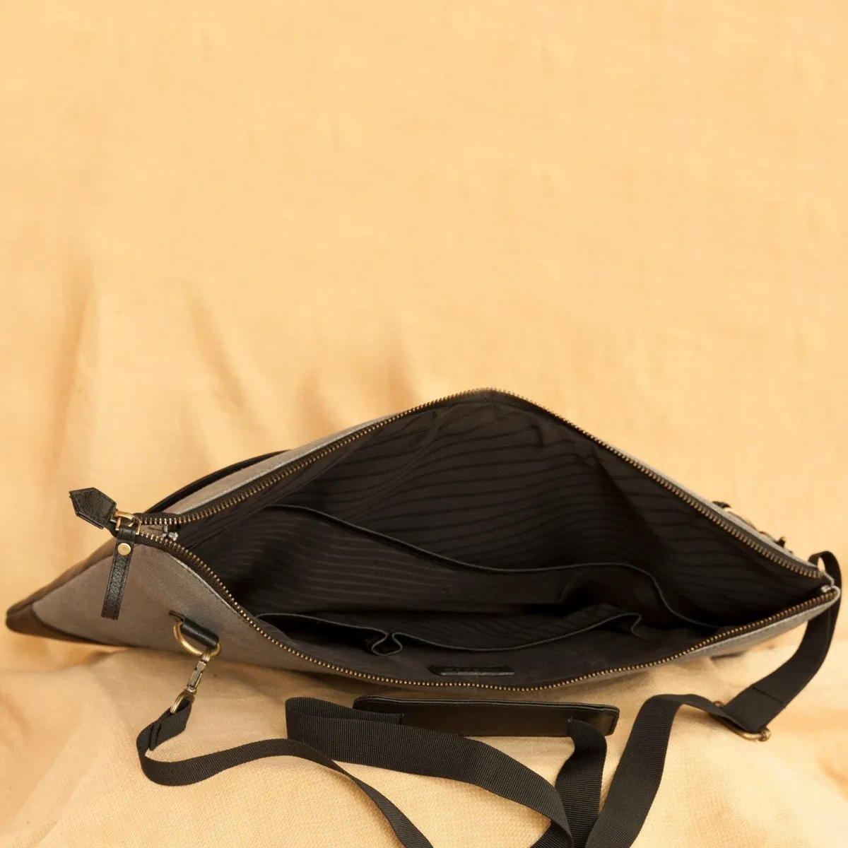 Handcrafted Space Gray Laptop Bag