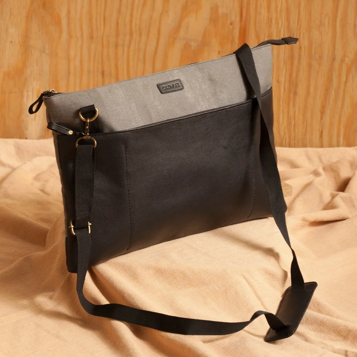 Handcrafted Space Gray Laptop Bag