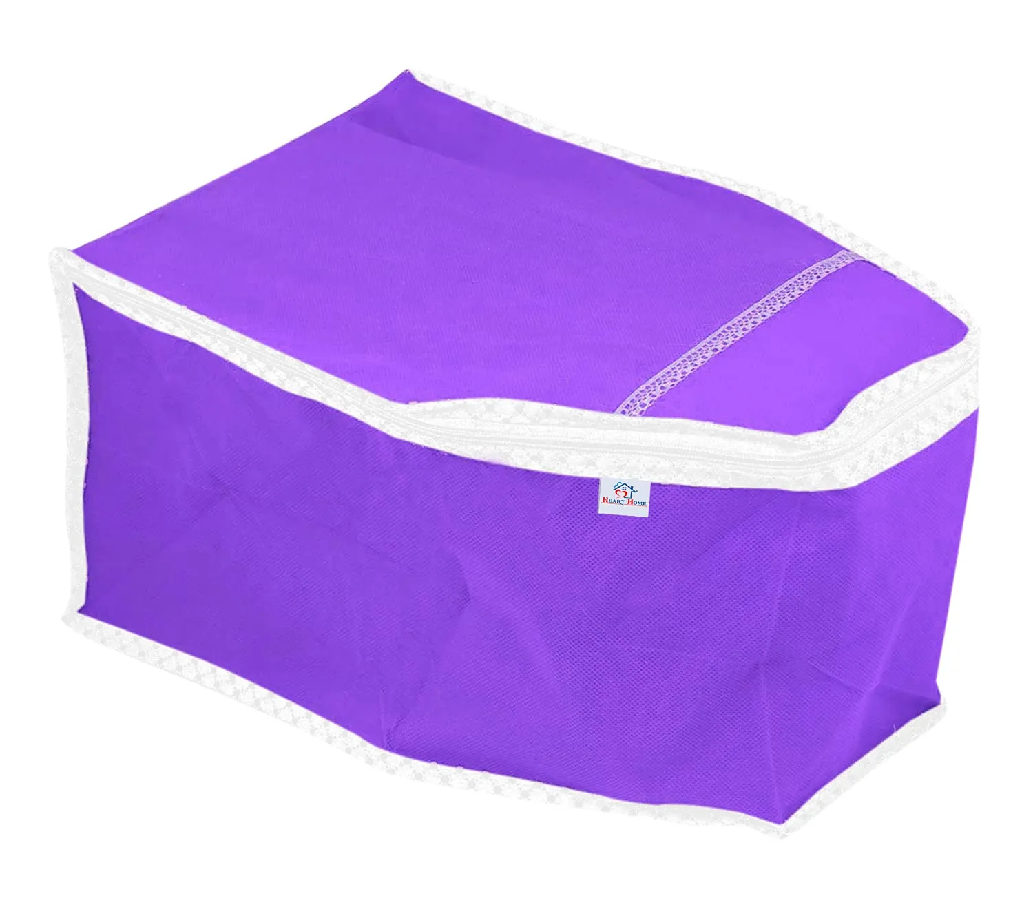 Heart Home Non Woven Blouse Cover Wardrobe Organiser Clothes Storage Bag (Purple)-HS_38_HEARTH21655, Pack of 1