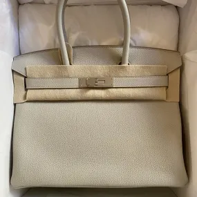 Hermès Birkin 30 Gris Perle Togo Palladium Hardware PHW