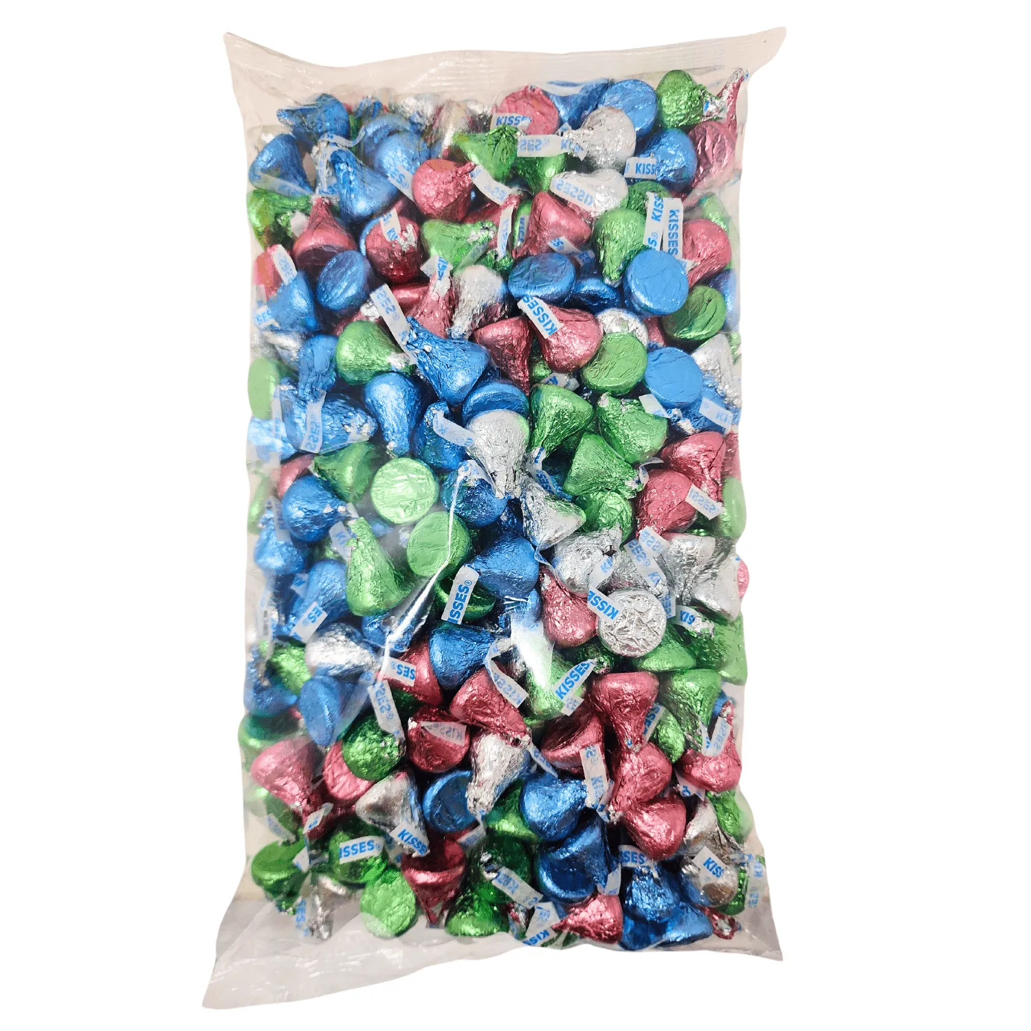 Hershey Kisses Bulk Easter Candy Basket Stuffers – Pastel Foil Easter Assorted Milk Chocolate Kisses (4.2 Lb Bulk Bag)