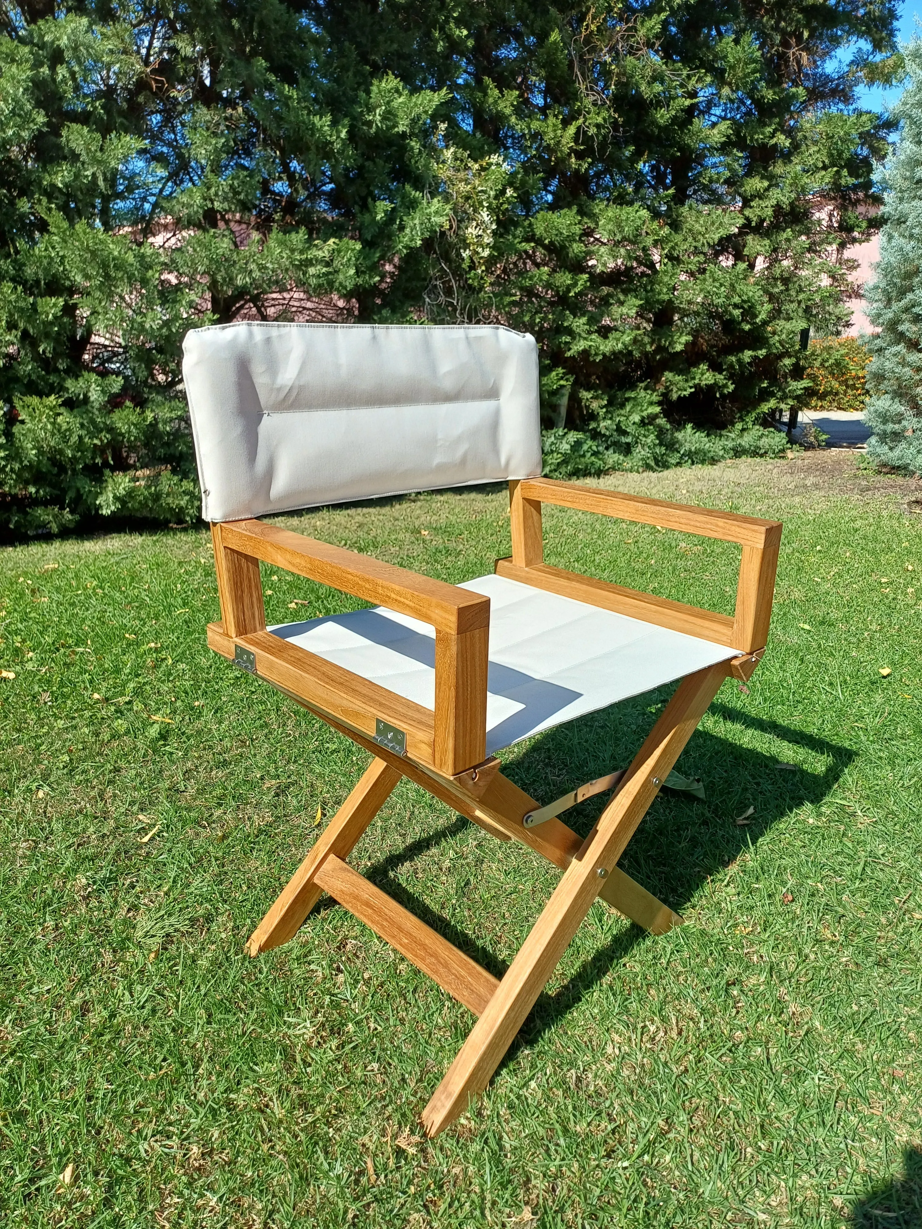 High-End Folding Directors Teak Boat Chair -K6100