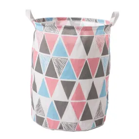 HOKIPO Folding Laundry Basket for Clothes - Large 43 LTR, Multicolor