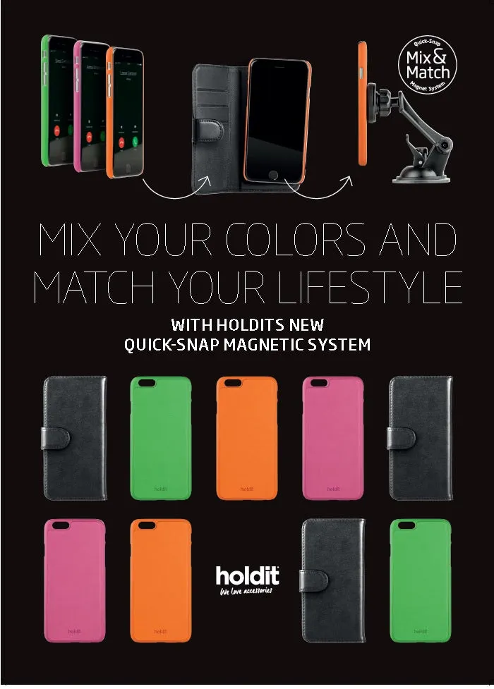 Holdit Phone Case Metal Backside for iPhone 6/6S