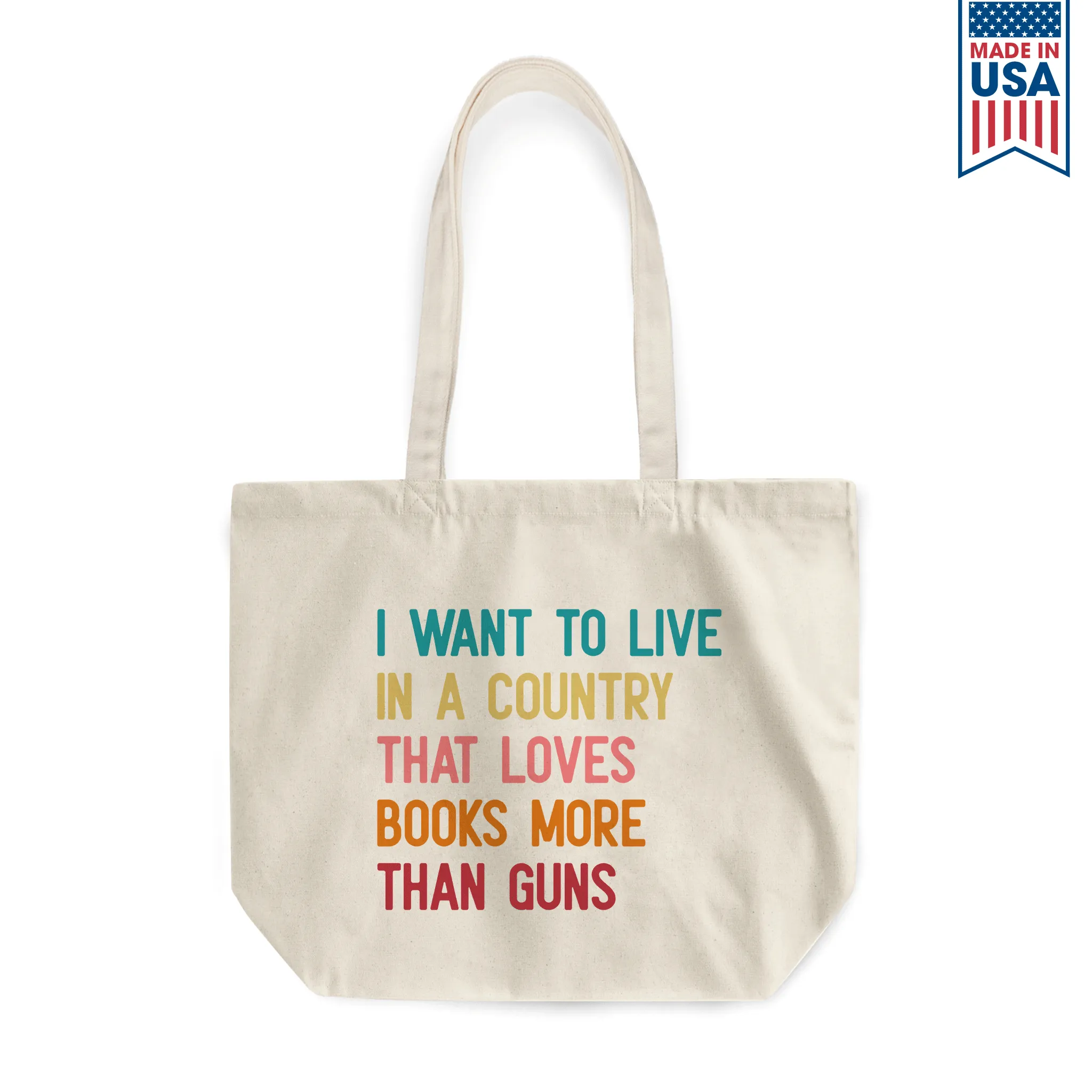 I Want To Live In A Country That Loves Books More Than Guns Book Lovers Gift TBW331