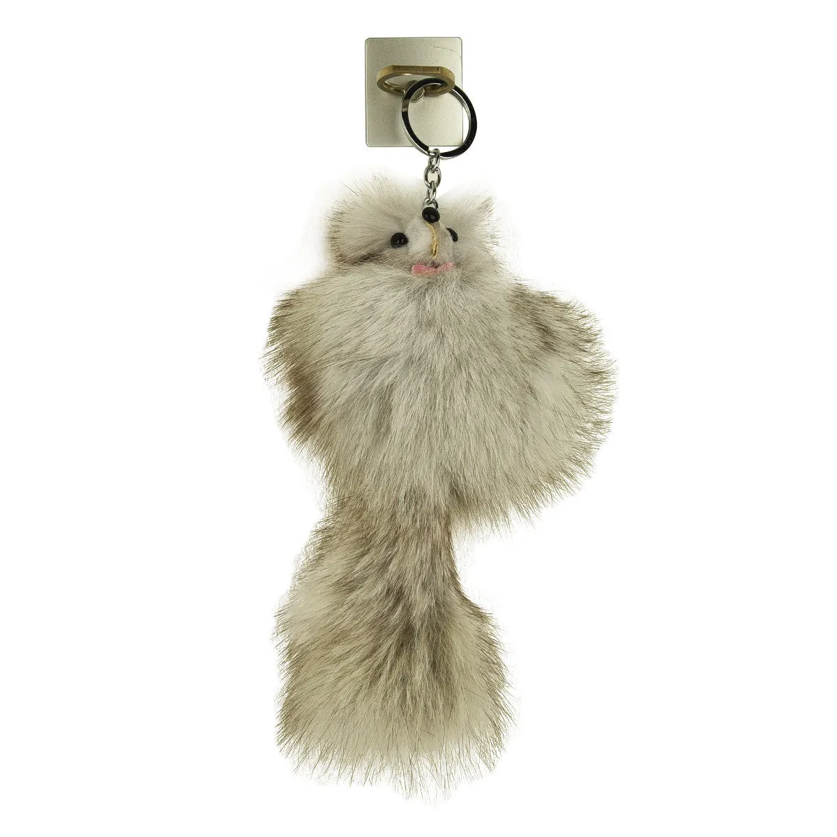 iOrigin Ring Grip/ Kick Stand   Furry Plush Fox Toy Key Chain for Mobile Phones & Tablets