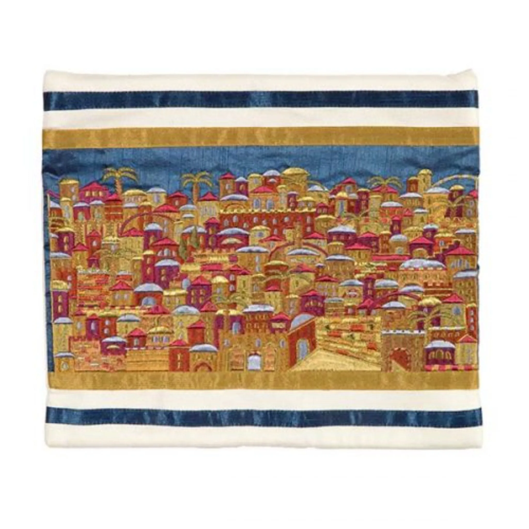 Jerusalem Multicolour Tallit Bag by Yair Emanuel