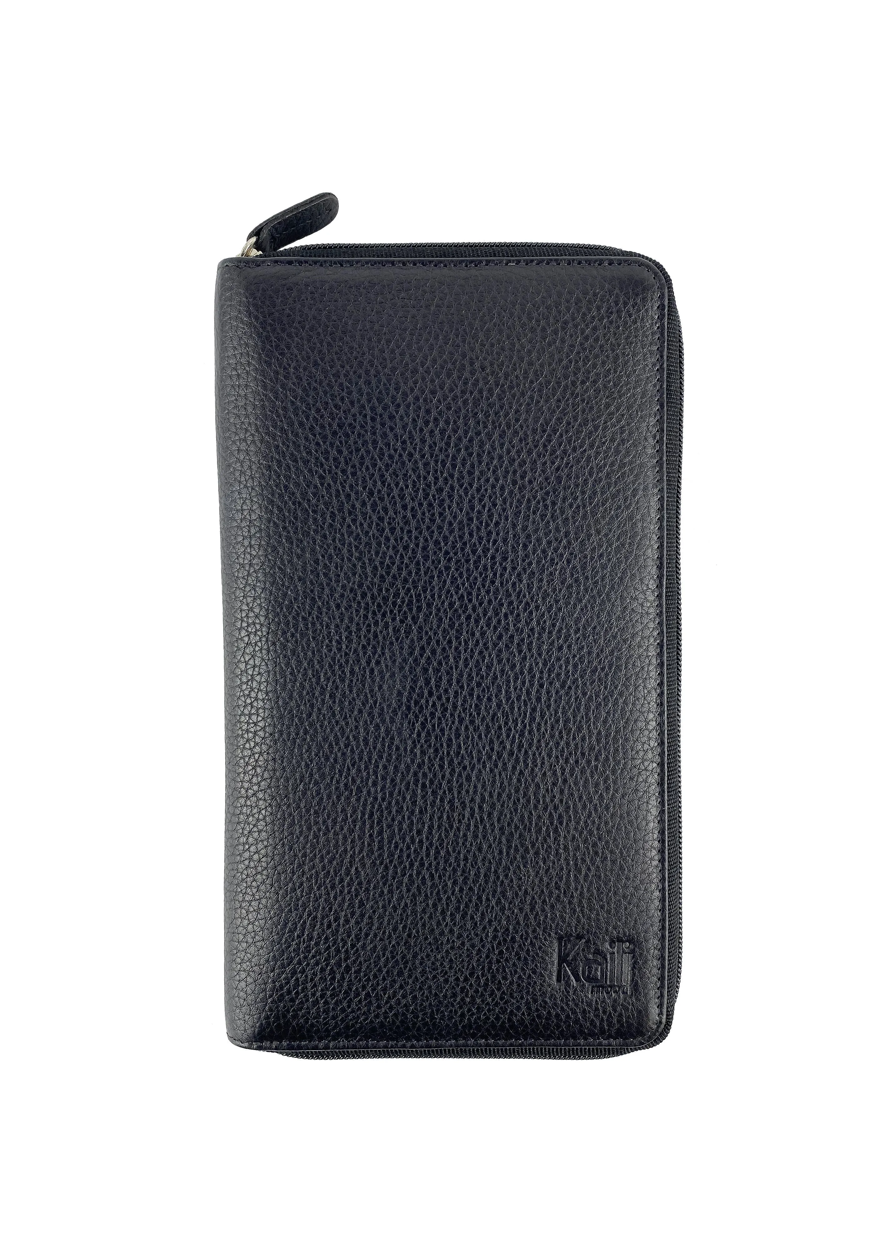 Kaili Mood Travel document holder full grain leather black