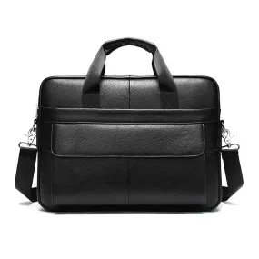 Laptop iPad Leather Bag Trend Black