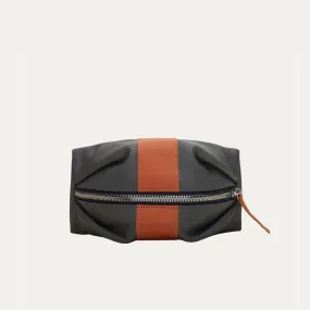 Large Travel Pouch | Grey   Orange "The Jordan"