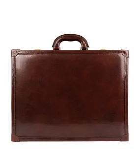 Leather Attaché Case Briefcase - The Wind in the Willows