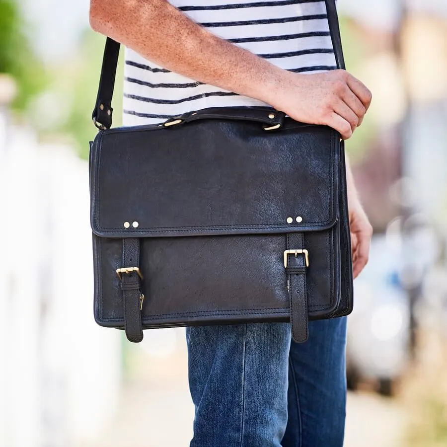 Leather Messenger Bag - Wandering Soul Range