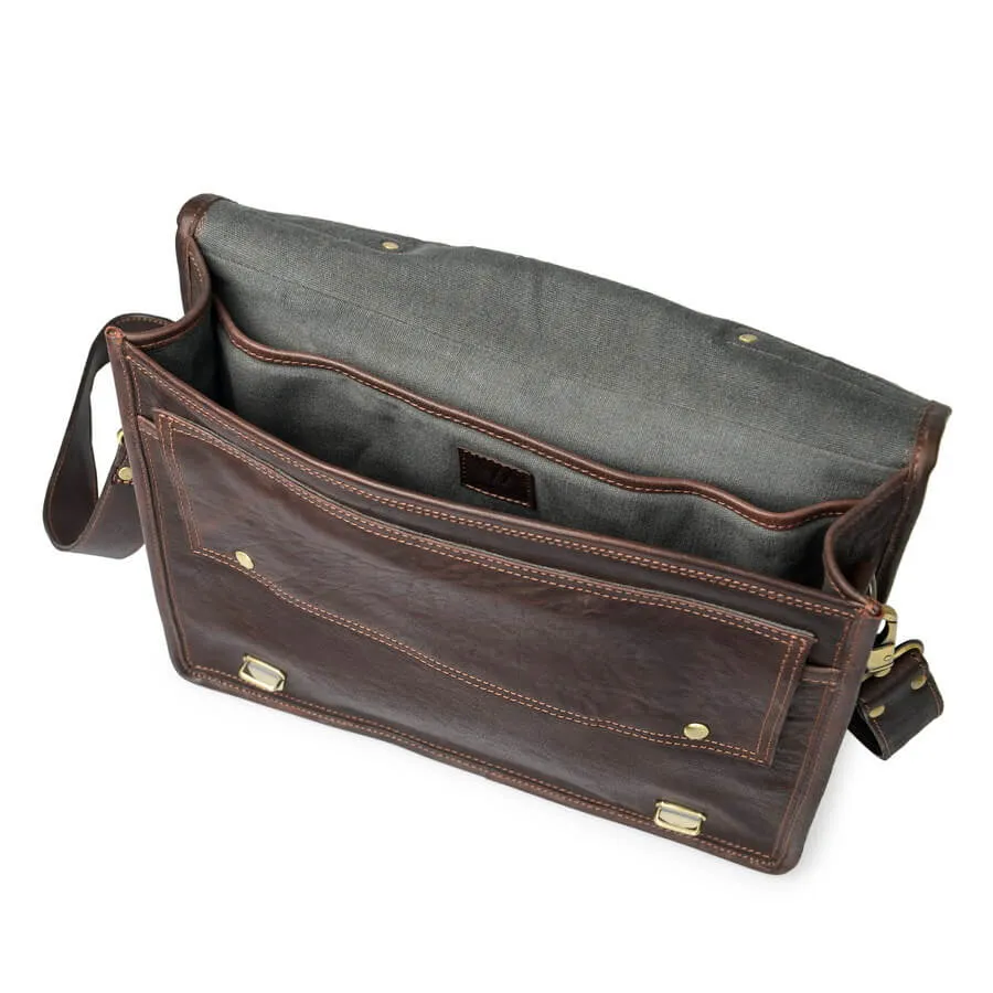 Leather Messenger Bag - Wandering Soul Range