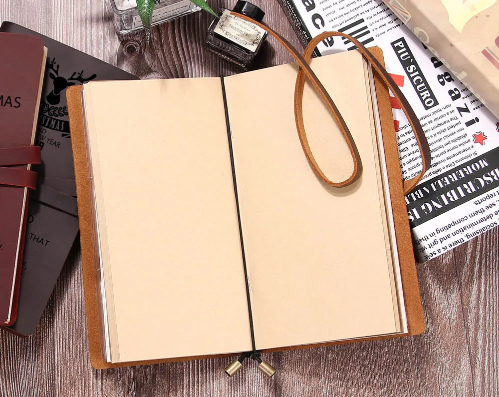 Leather Travel Journal Notebook