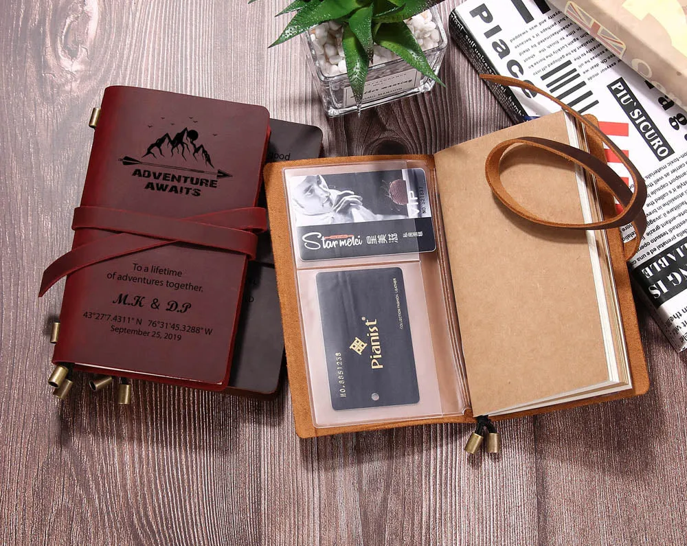 Leather Travel Journal Notebook