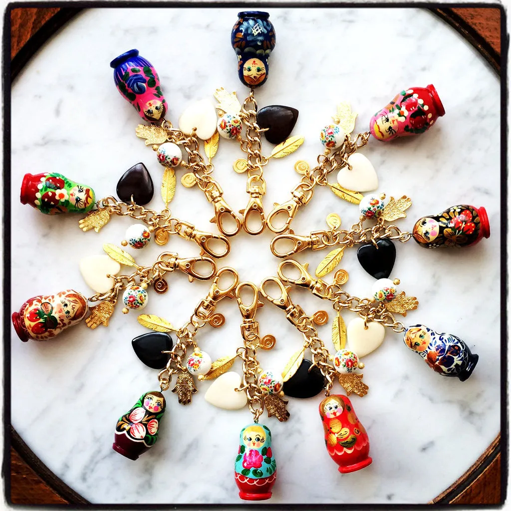 Liuba Matryoshka Russian Doll Bag Charm