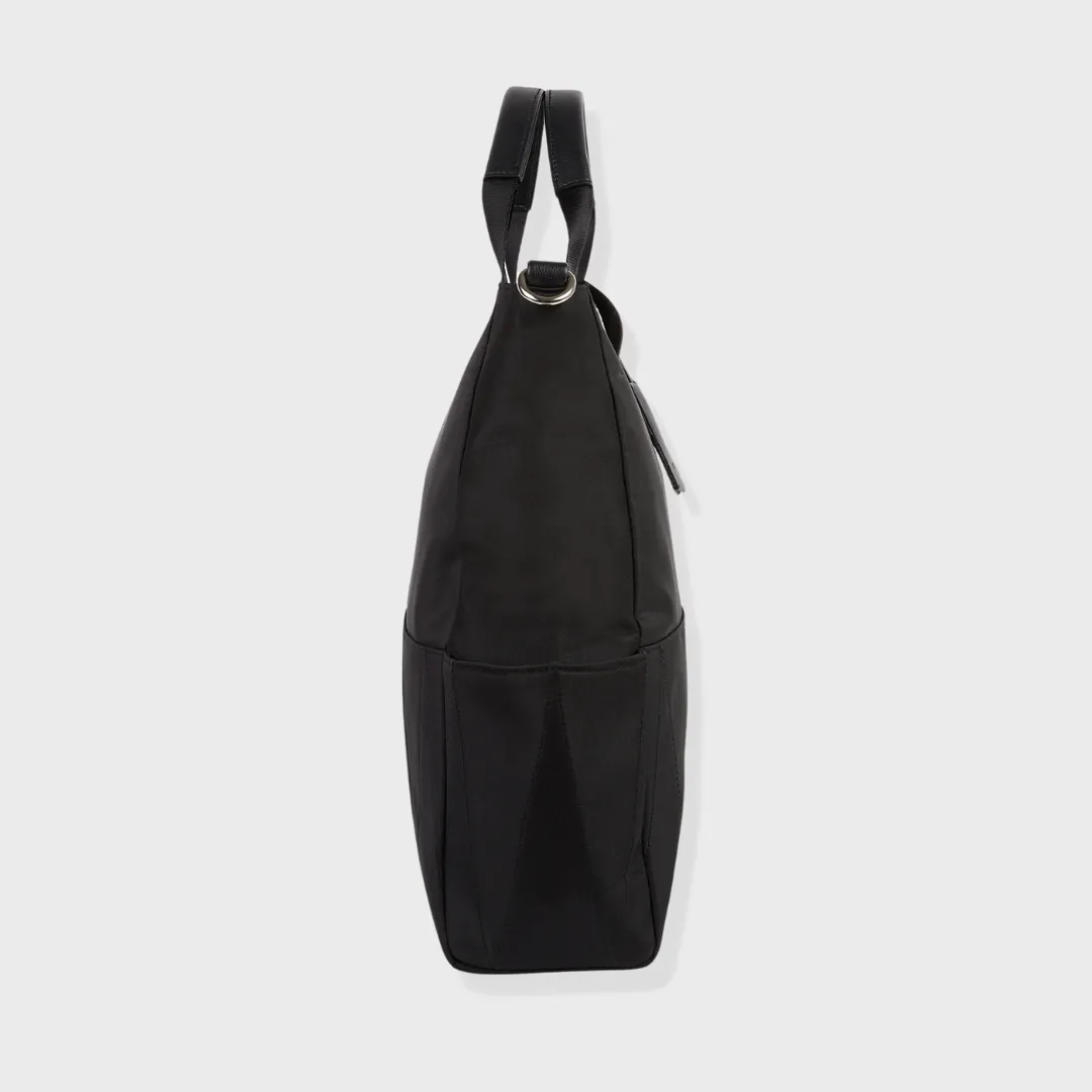 LONDON NYLON LAPTOP BAG BLACK